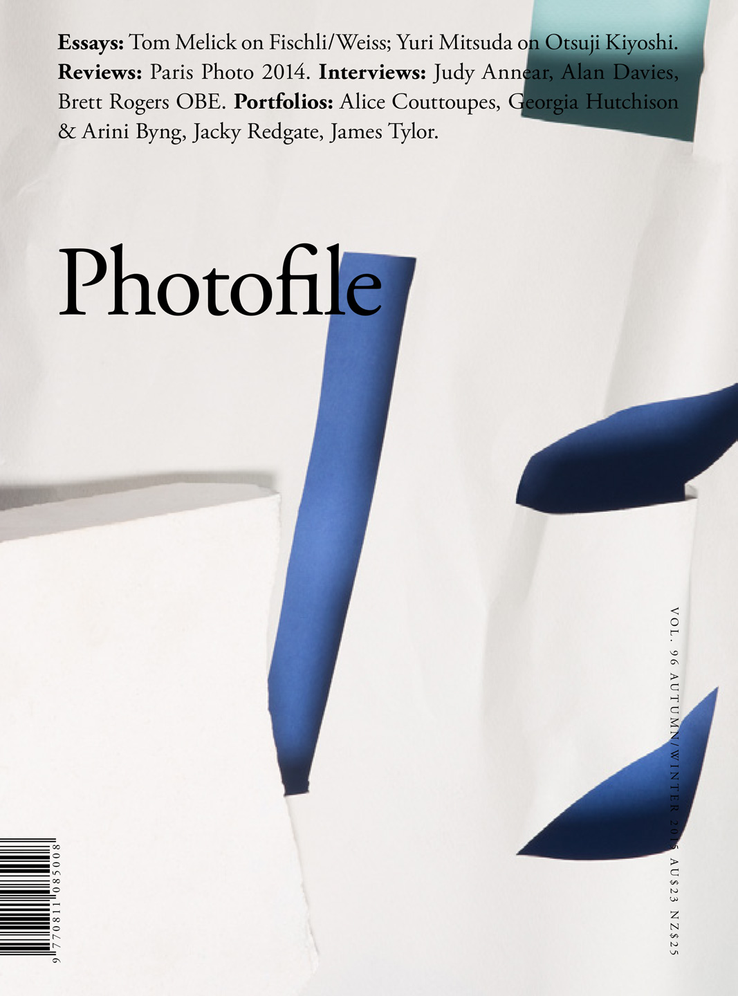 <p><i>Palaces</i> on the front cover of Photofile Volume 96, Autumn/Winter, 2016.</p>