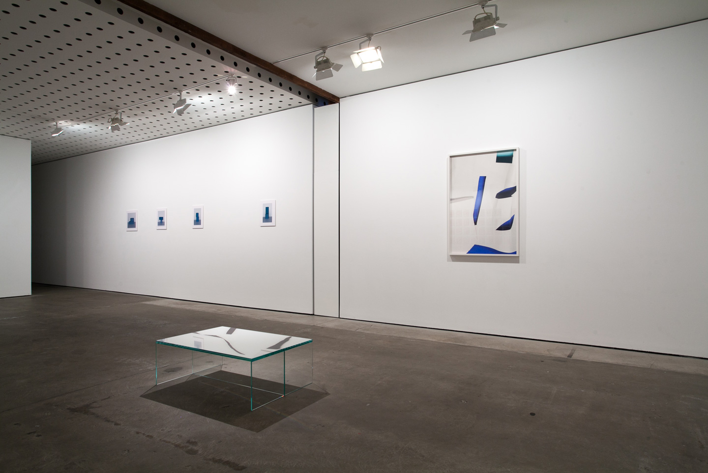 <p>Stein Rønning, Georgia Hutchison and Arini Byng. Installation view, Lit from the Top: Sculpture through Photography, Centre for Contemporary Photography. Photography: J Forsyth.</p>